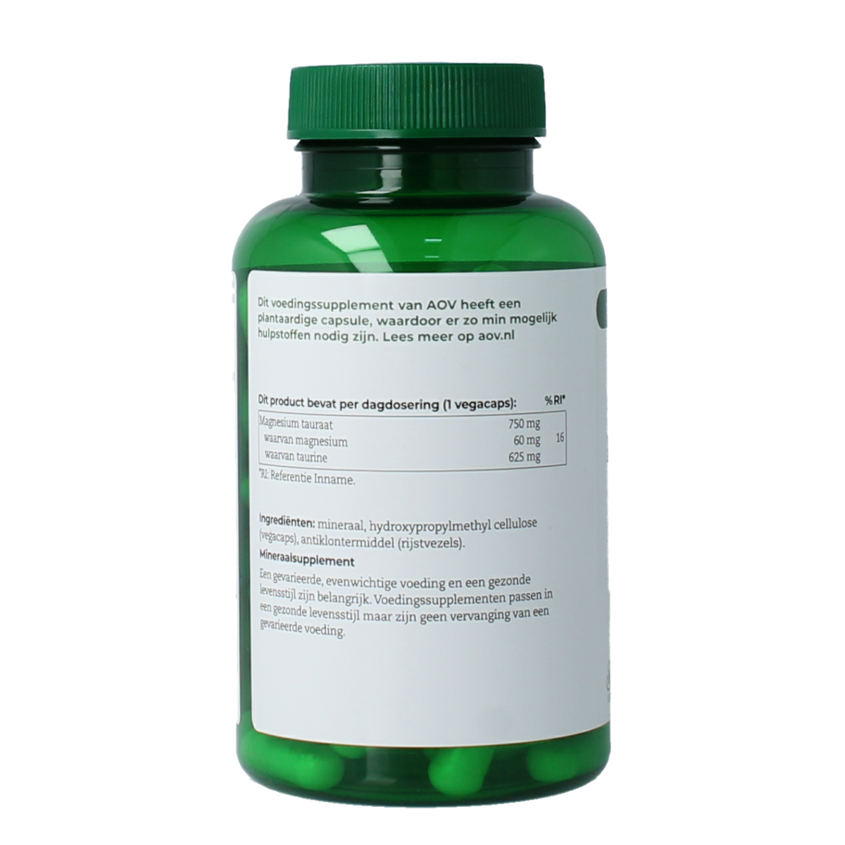 AOV 517 Magnesium tauraat 90.00 Vegetarische capsules