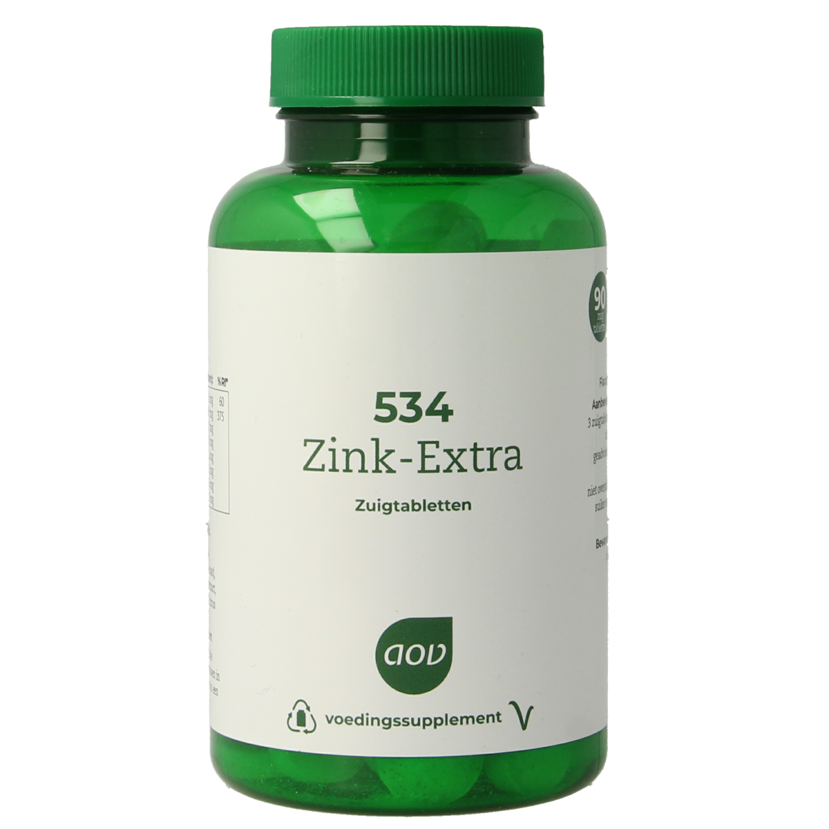 AOV 534 Zink extra 90.00 Zuigtabletten