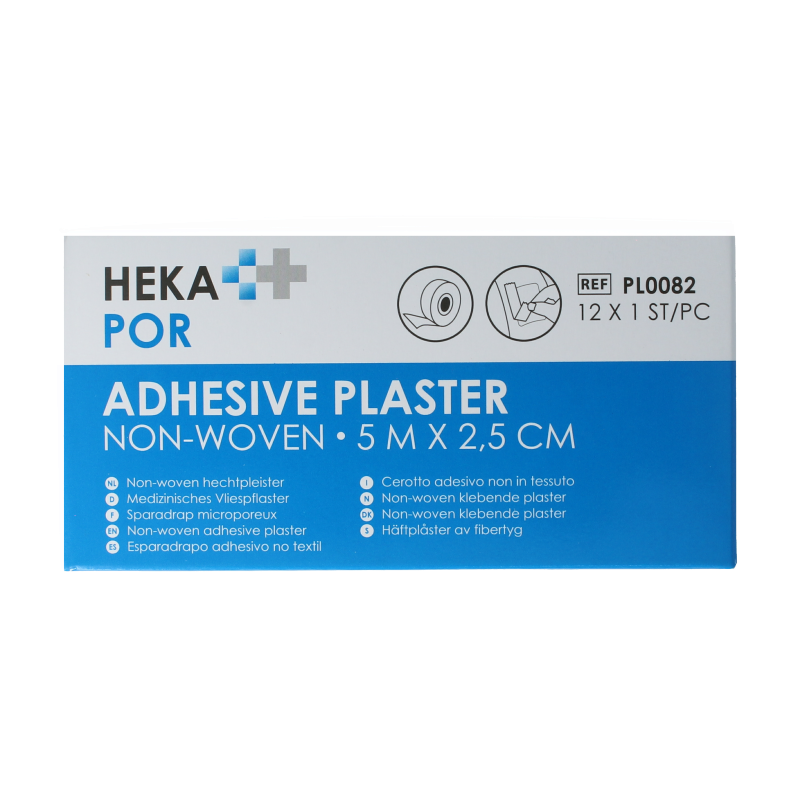 Hekapor Hechtpleister non-woven ring 5 x 2.5cm 12 Stuks