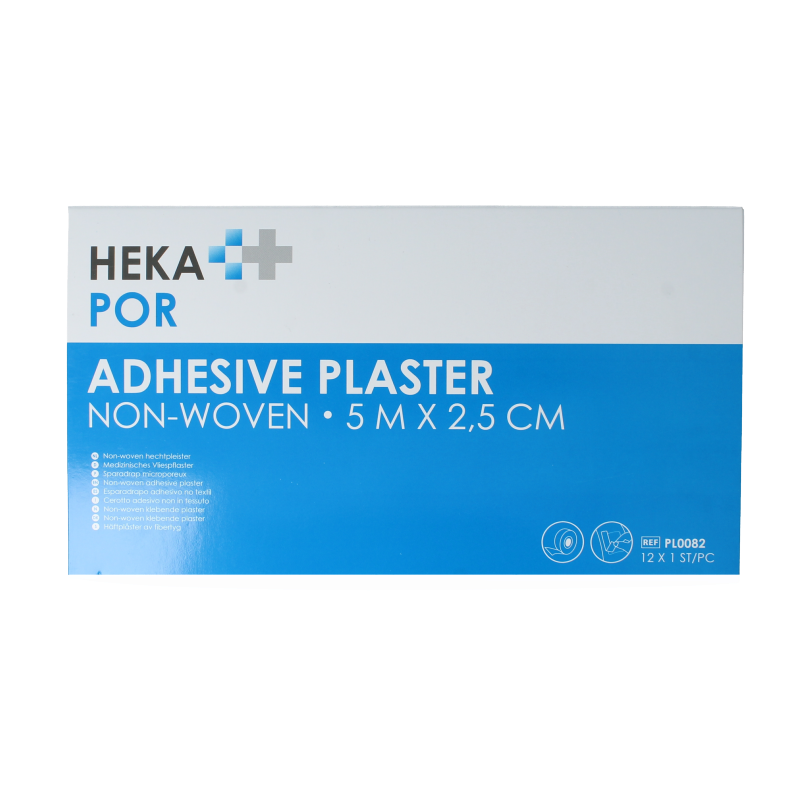 Hekapor Hechtpleister non-woven ring 5 x 2.5cm 12 Stuks