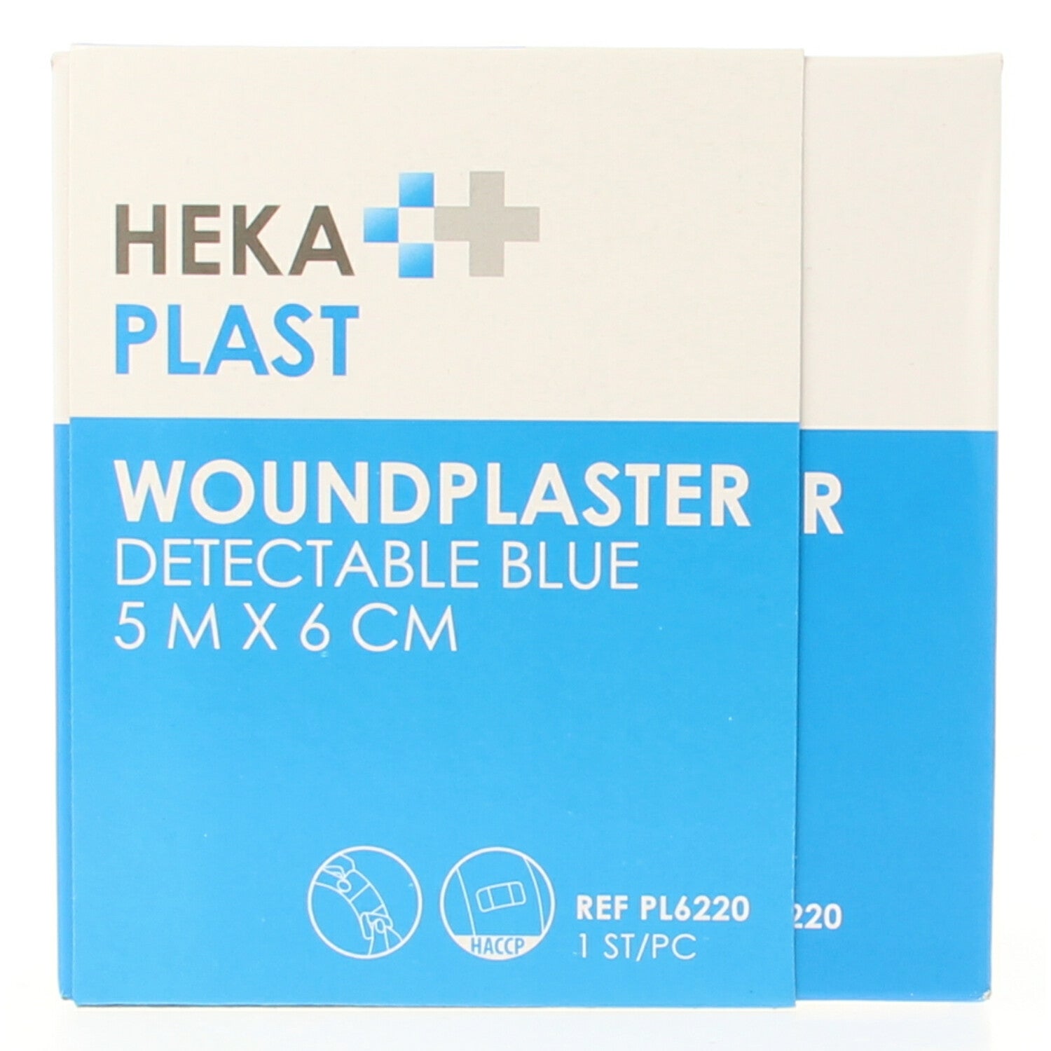 Hekaplast Dispenser 5m x 6cm detectable 1 Stuks