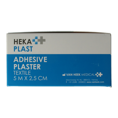 Hekaplast Hechtpleister textiel 5 x 2.5cm 12.00 Stuks