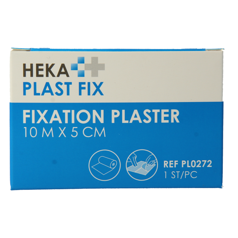 Hekaplast Fix pleister 10 x 5cm 1 Rol