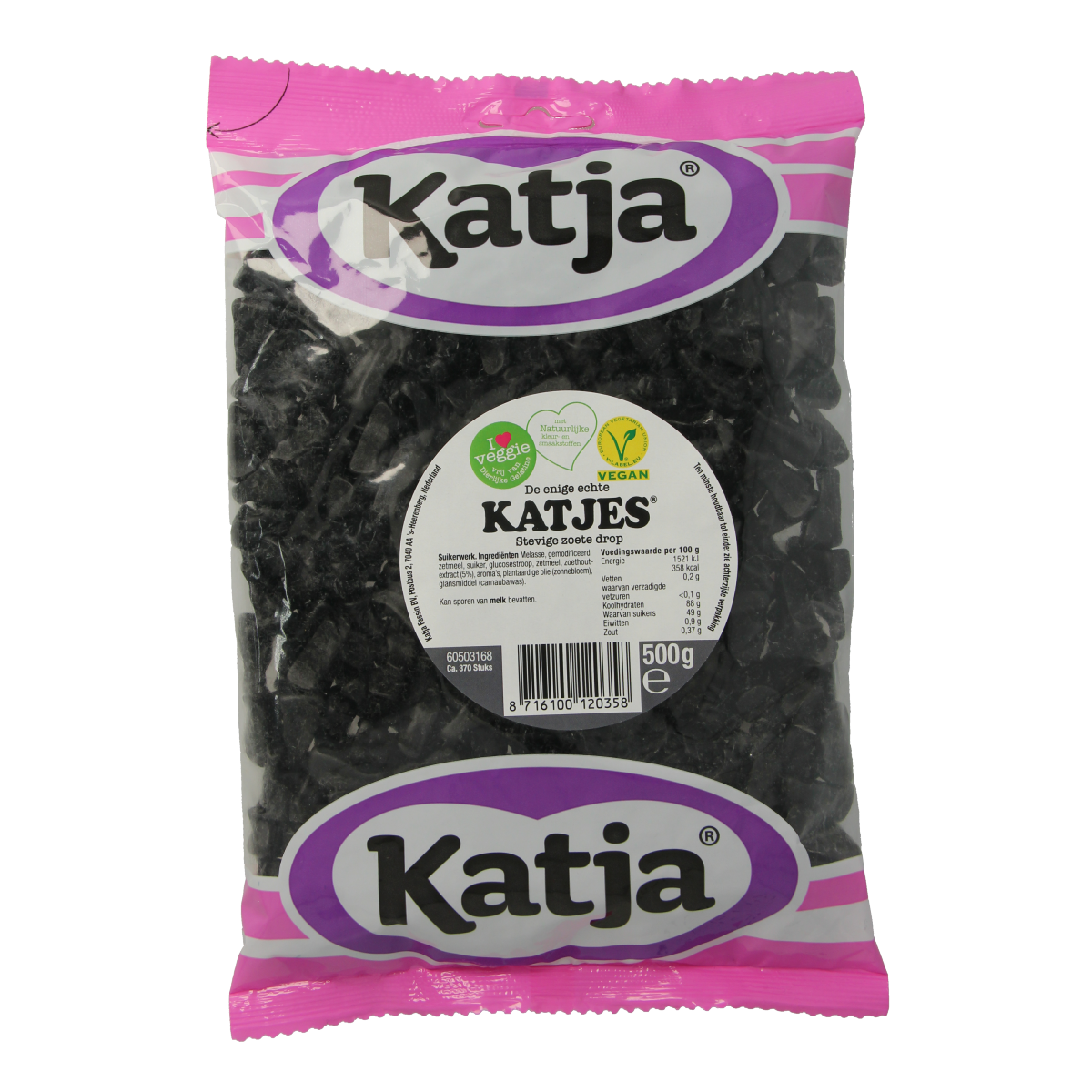 Katja Katjesdrop zakje 500.00 Gram