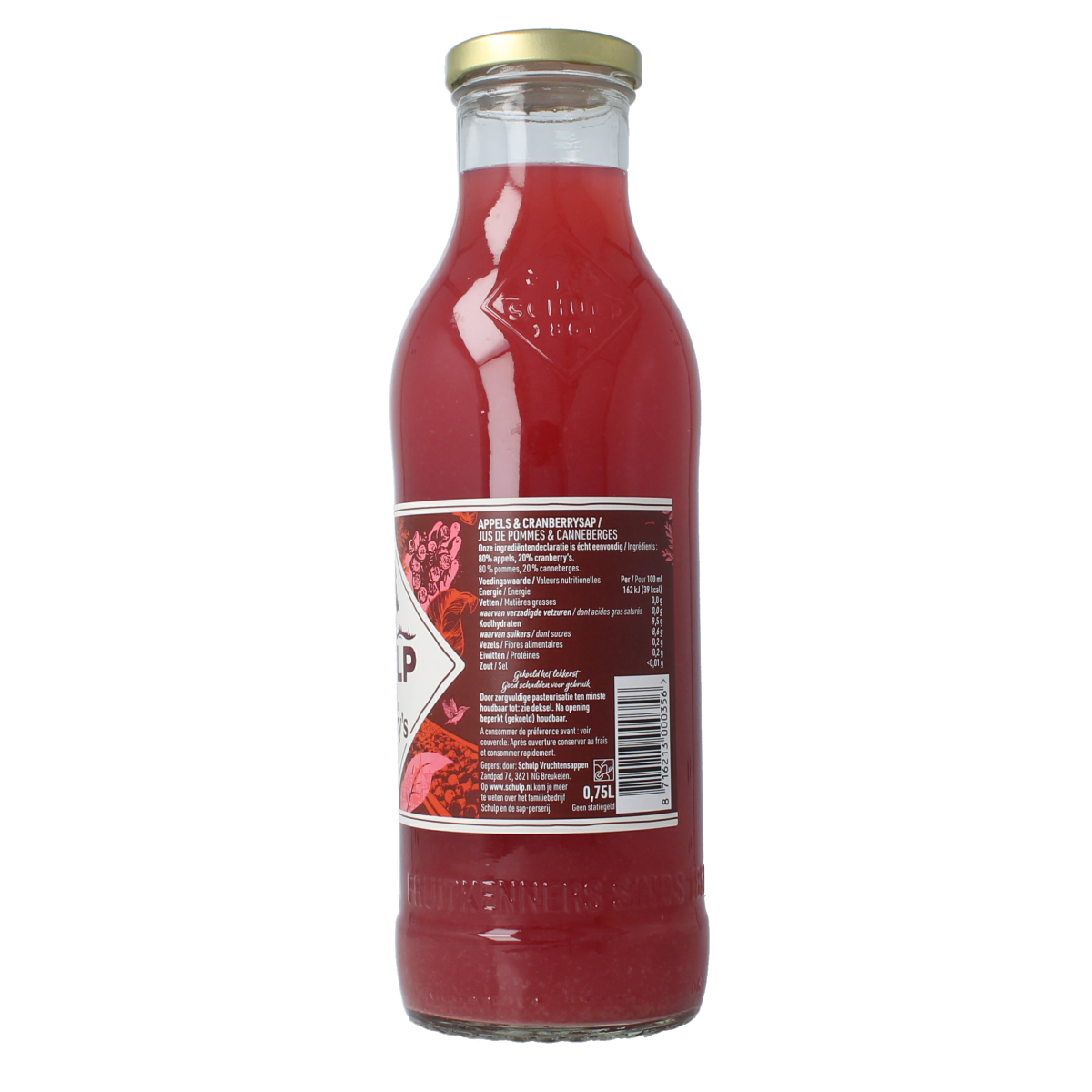 Schulp Appel & cranberrysap 750.00 Milliliter