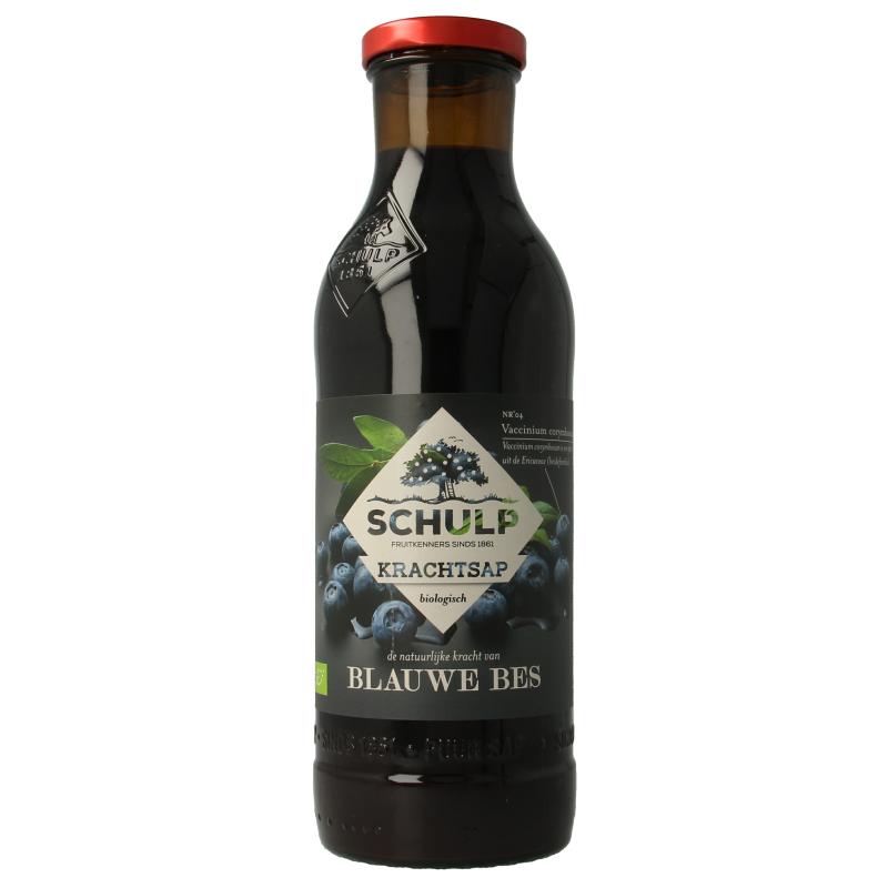 Schulp Krachtsap blauwe bessensap puur bio 750 Milliliter