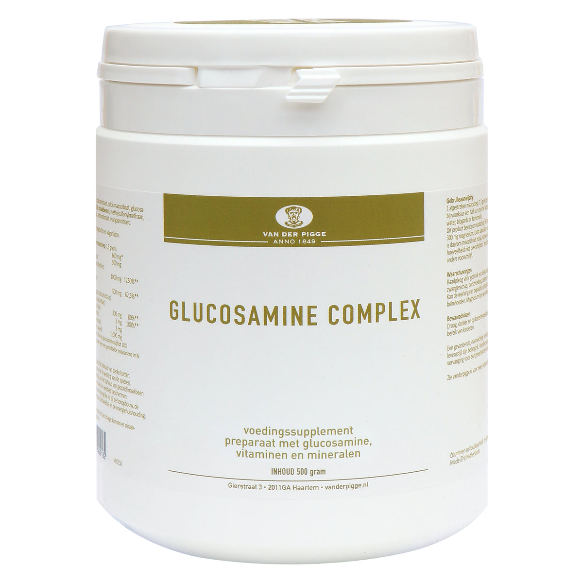 van der Pigge Glucosamine complex 500 Gram