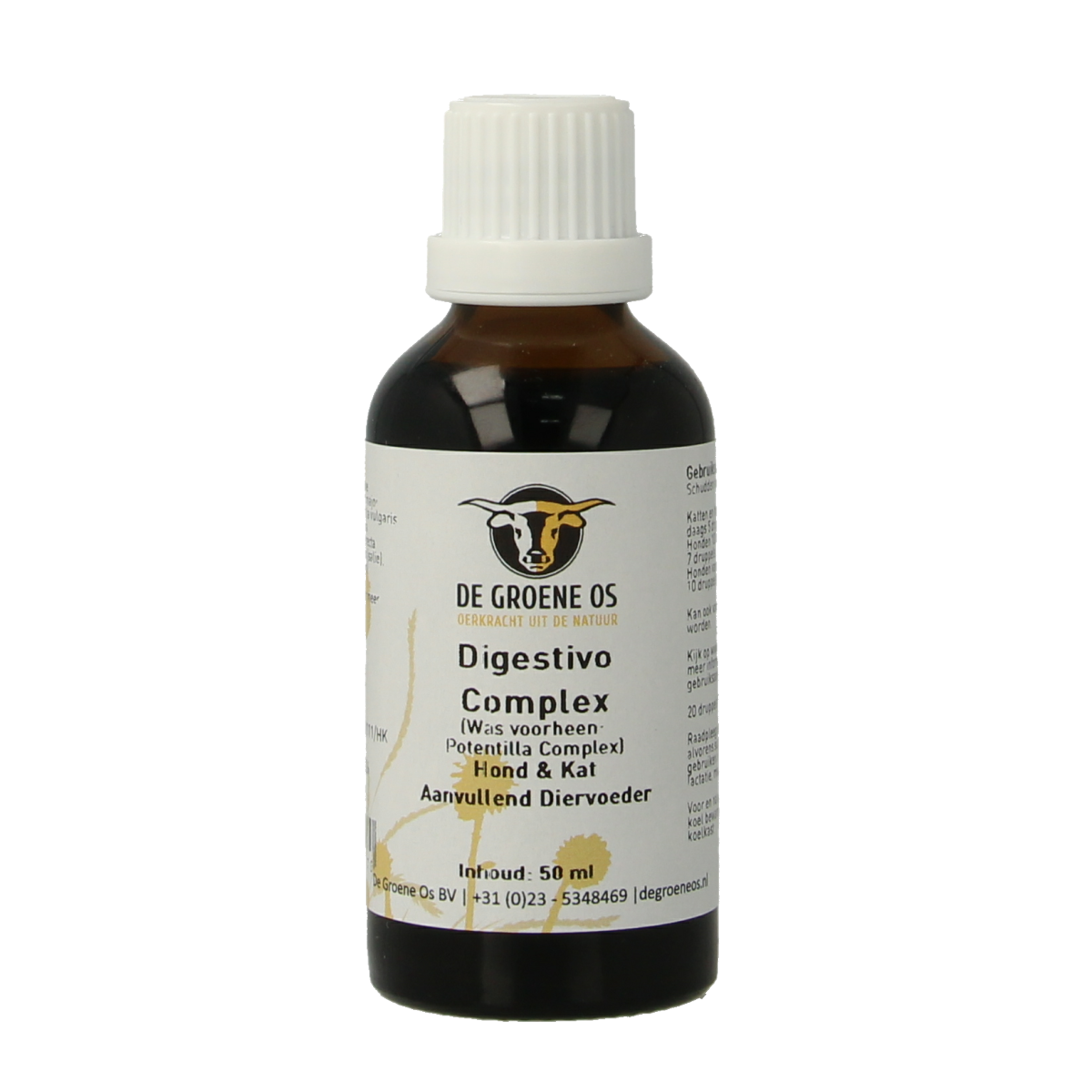 Groene Os Digestivo complex hond/kat 50.00 Milliliter