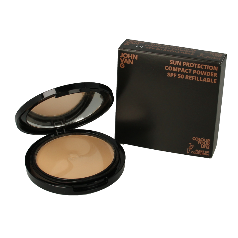 John van G Sun protection compact powder refillable 60 SPF50 1 Stuks