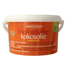 Omega & More Kokosolie geurloos bio 2 kg 2220.00 Milliliter