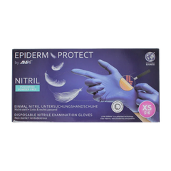 Epiderm Protect Nitriel onderzoekhandschoen poedervrij XS blauw 100 Stuks