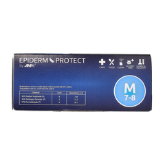 Epiderm Protect Nitriel onderzoekhandschoen poedervrij M blauw 100.00 Stuks