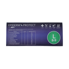 Epiderm Protect Nitriel onderzoekhandschoen poedervrij L blauw 100.00 Stuks