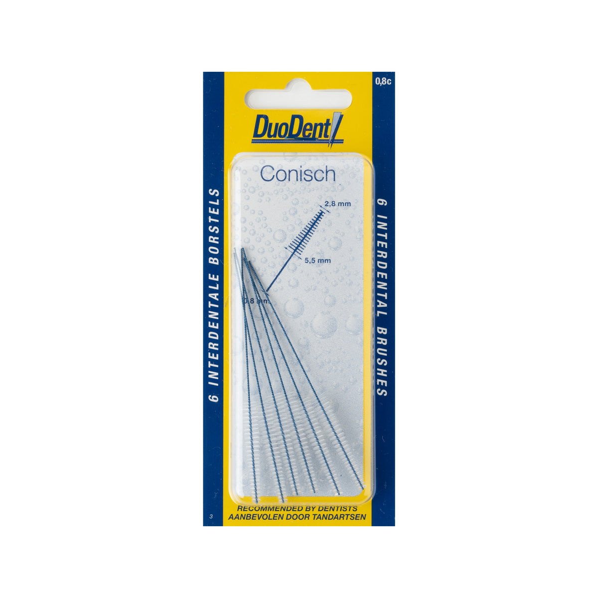 Duodent Interdentaal borstel conisch 2.8 6 Stuks