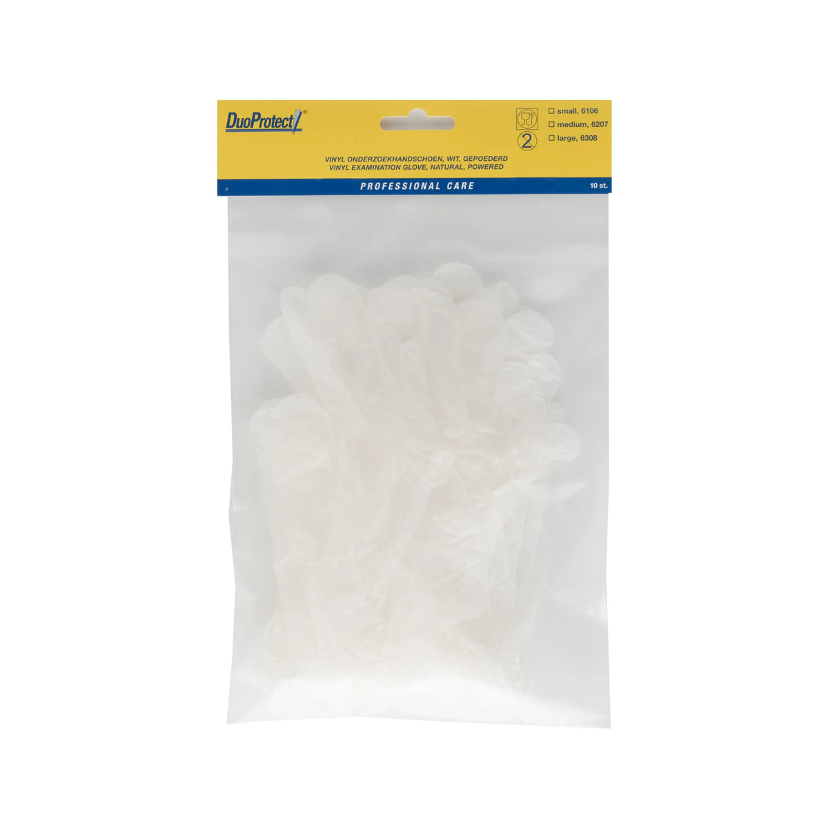 Duoprotect Handschoen vinyl medium 10 Stuks