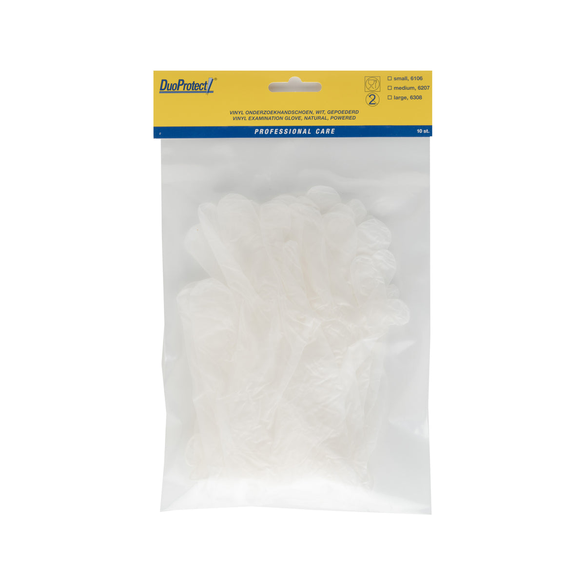 Duoprotect Handschoen vinyl medium 10 Stuks
