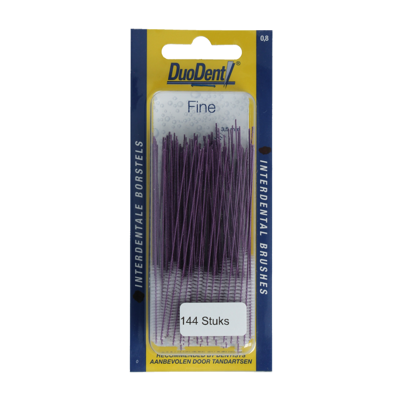 Duodent Interdentaal borstel fine 0.8 144 Stuks