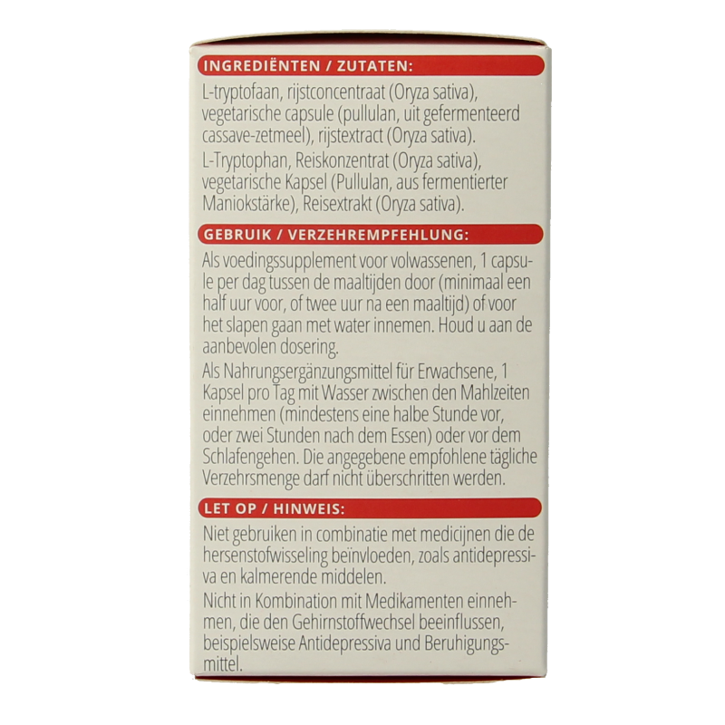 Vitals L-Tryptofaan 60 Capsules