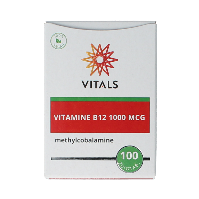 Vitals Vitamine B12 methyl 1000 mcg 100 Zuigtabletten