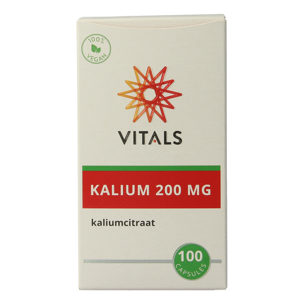 Vitals Kalium citraat 200 mg 100.00 Capsules