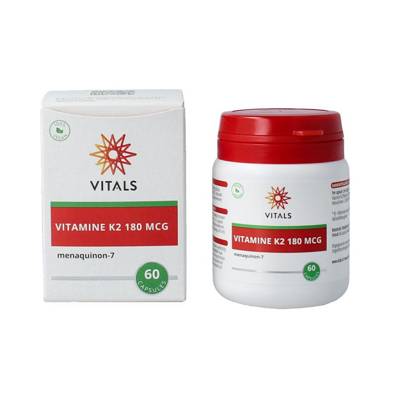 Vitals Vitamine K2 180mcg 60 Vegetarische capsules