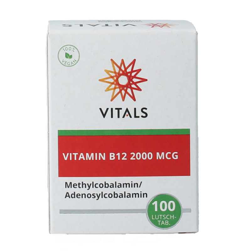 Vitals Vitamine B12 2000 mcg 100 Zuigtabletten