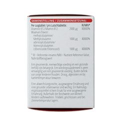 Vitals Vitamine B12 2000 mcg 100.00 Zuigtabletten