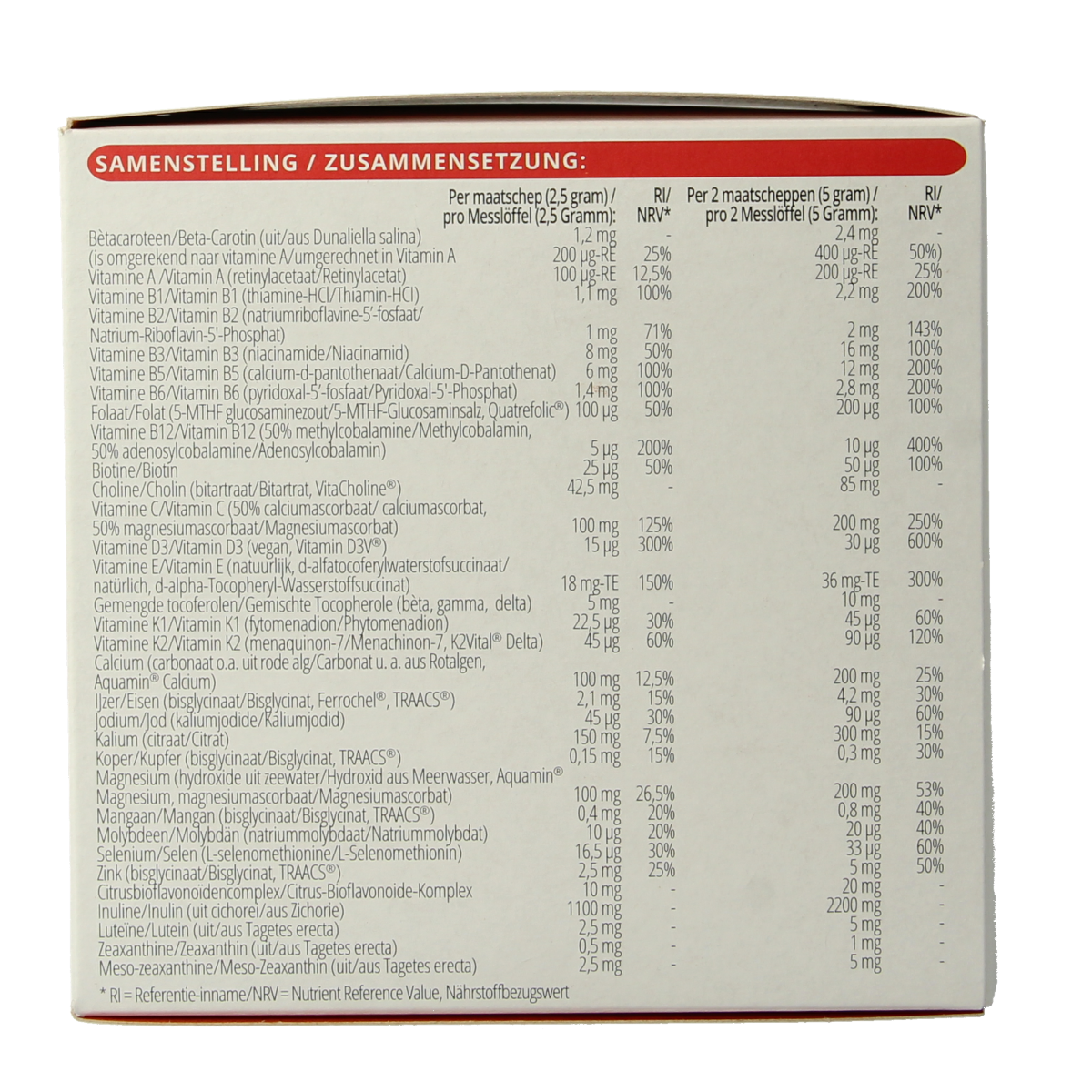 Vitals Elke dag poeder 250.00 Gram