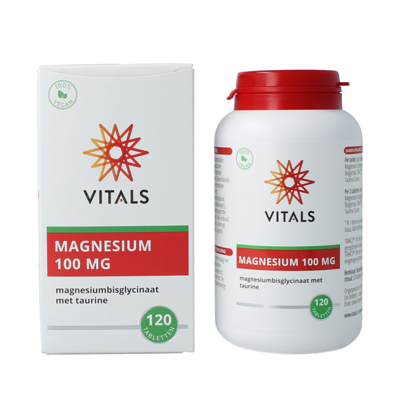 Vitals Magnesiumbisglycinaat 100 mg 120 Tabletten