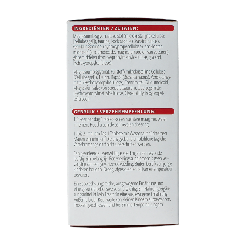 Vitals Magnesiumbisglycinaat 100 mg 120 Tabletten