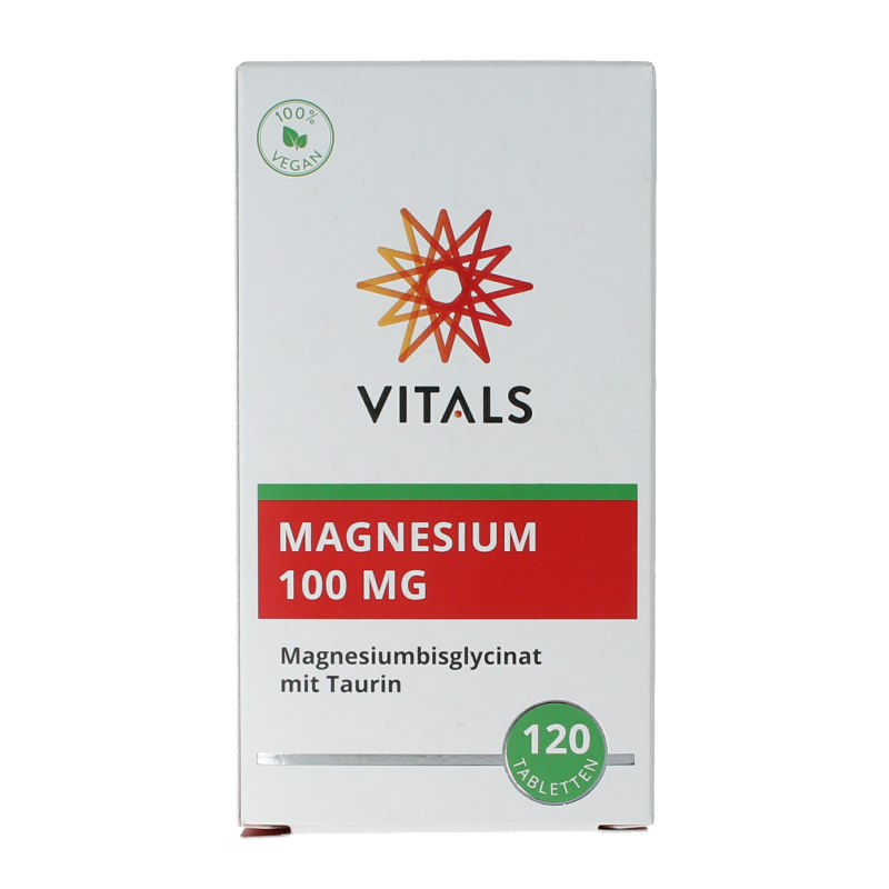 Vitals Magnesiumbisglycinaat 100 mg 120 Tabletten