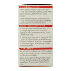 Vitals 5-HTP 100mg 60.00 Vegetarische capsules