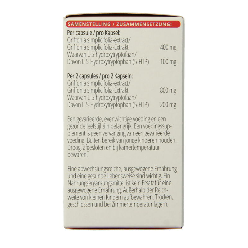 Vitals 5-HTP 100mg 60 Vegetarische capsules