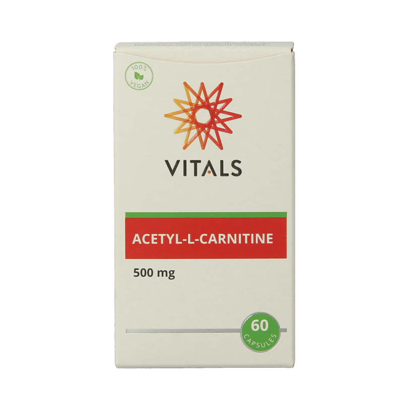 Vitals Acetyl-L-Carnitine 500mg 60 Vegetarische capsules