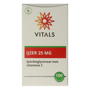 Vitals Eisen 25mg mit Vitamin C 100 Kapseln