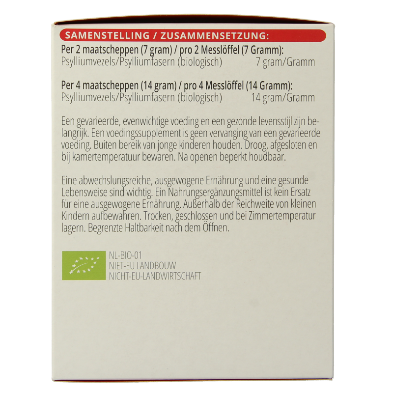 Vitals Psylliumvezels bio 200 Gram