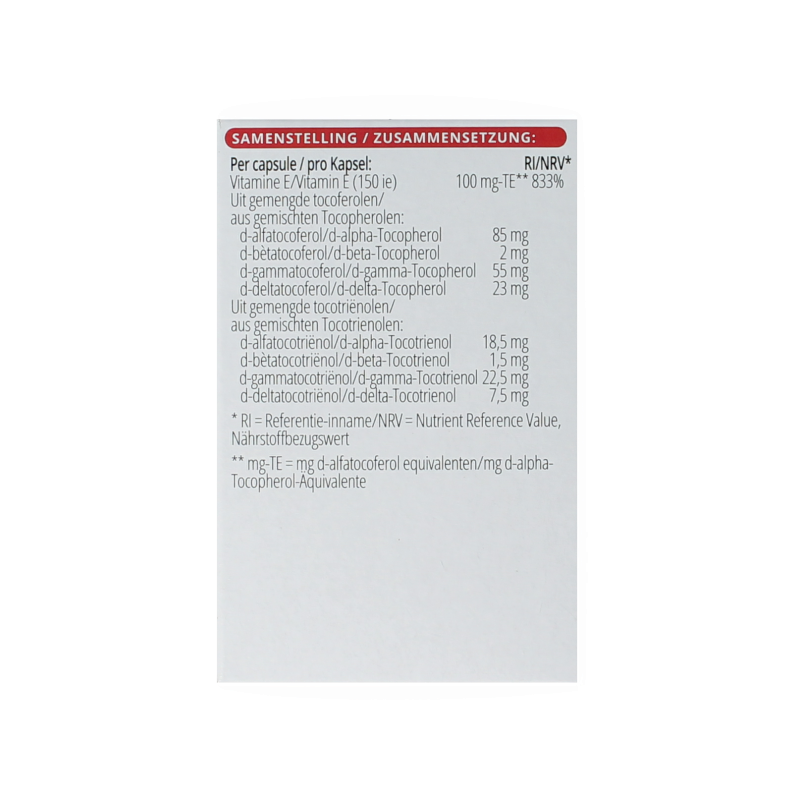 Vitals Vitamine E-8 60 Capsules