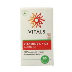 Vitals Vitamine C + D3 60 Gummies