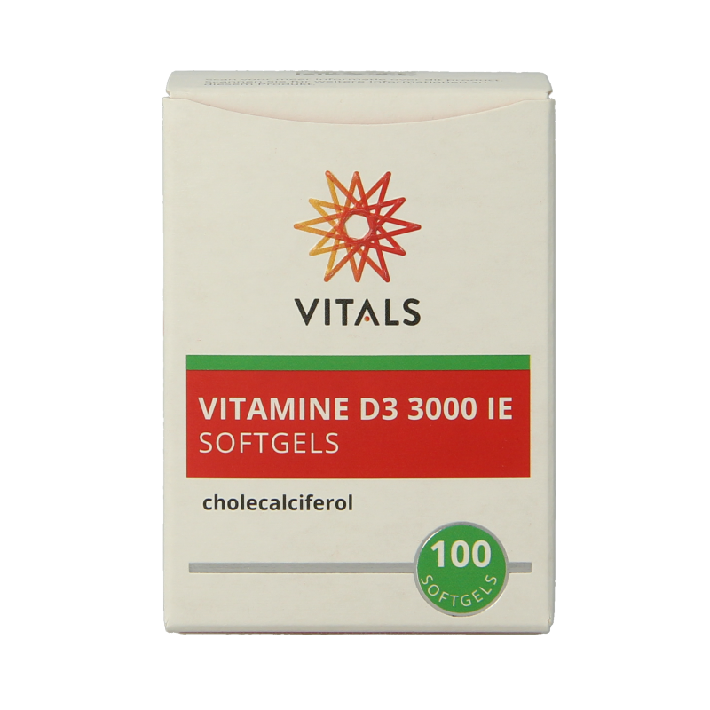 Vitals Vitamine D3 3000IE 100 Softgels