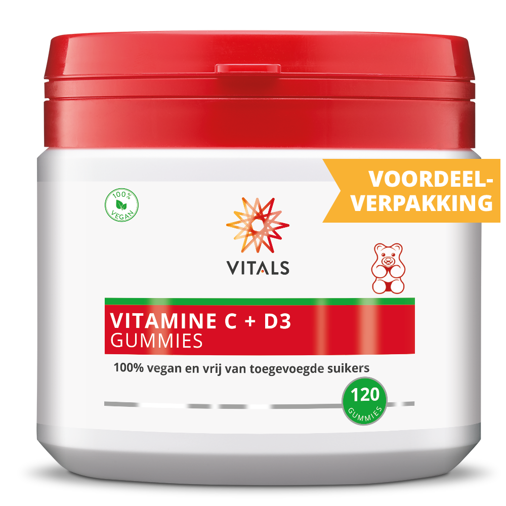 Vitals Vitamine C + D3 120 Gummies