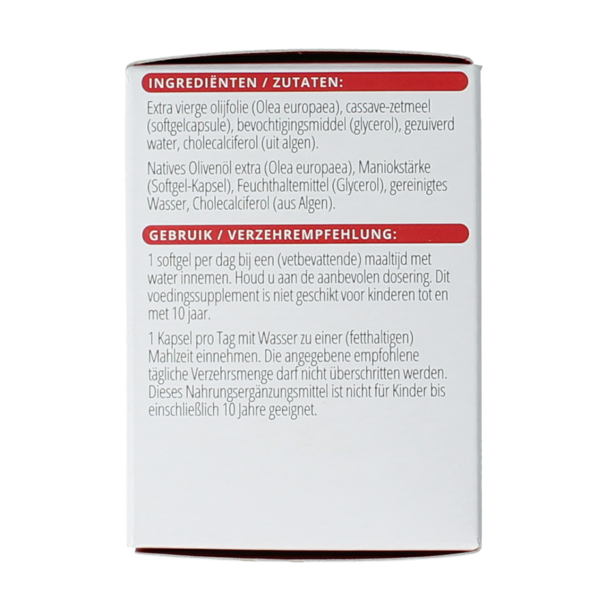 Vitals Vitamine D3 1000IE vegan 100.00 Softgels