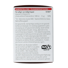 Vitals Vitamine D3 1000IE vegan 100.00 Softgels
