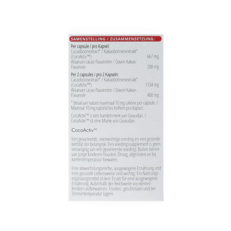 Vitals Cacaoflavanolen hf 60 Capsules