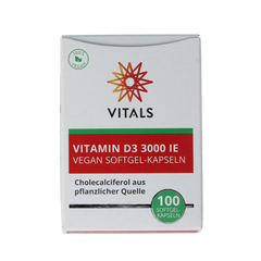 Vitals Vitamine D3 3000 ie 100.00 Softgels