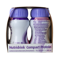Nutridrink Compact proteine aardbei 125ml 4.00 Stuks
