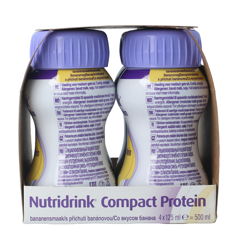 Nutricia Compact protein banaan 125 gram 4 Stuks