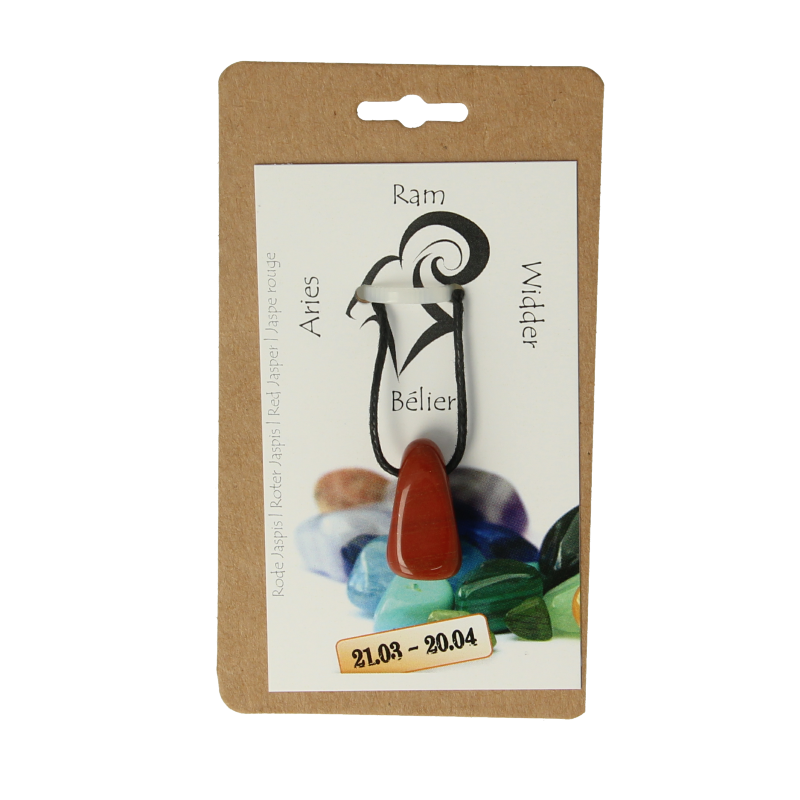 Steengoed Sterrenbeeldsteen hanger ram  1 Stuks