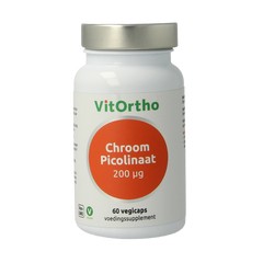 VitOrtho Chroom picolinaat 200mcg 60.00 Vegetarische capsules