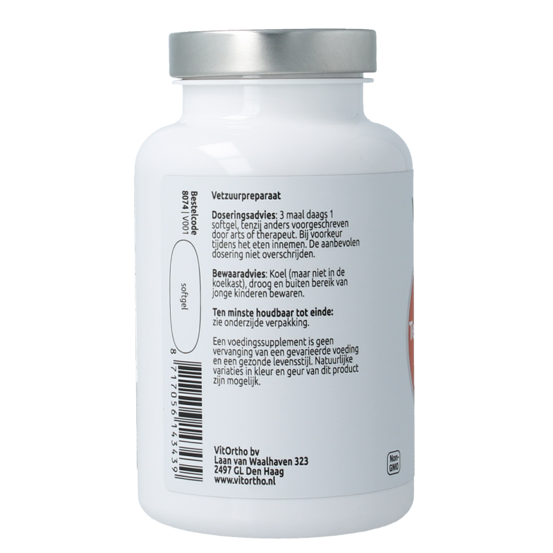 VitOrtho Teunisbloemolie 1000mg 120 Softgels