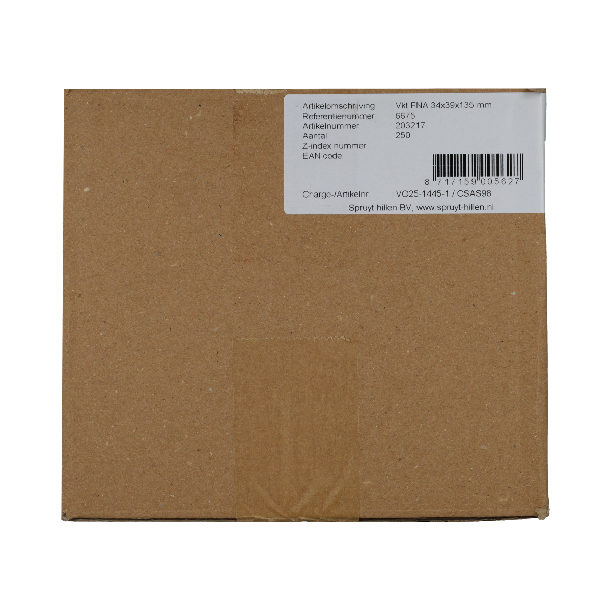 Spruyt Hillen Tubevouwdoos  250.00 Stuks